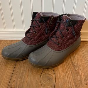 Sperry saltwater quilted duck boot, waterproof
